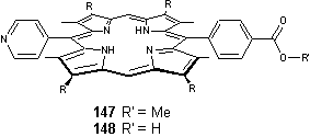 Carboxylic acid pyridyl porphyrin. InChI=1S/C60H77N5O2/c1-9-13-17-21-25-46-39(5)56-54(43-29-31-45(32-30-43)60(66)67)57-40(6)47(26-22-18-14-10-2)51(63-57)38-53-49(28-24-20-16-12-4)42(8)59(65-53)55(44-33-35-61-36-34-44)58-41(7)48(27-23-19-15-11-3)52(64-58)37-50(46)62-56/h29-38,62,65H,9-28H2,1-8H3,(H,66,67)/b50-37-,51-38-,52-37-,53-38-,56-54-,57-54-,58-55-,59-55-