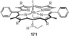 Rh(III) porphyrin complex with ethanethiol