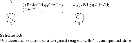 Failed Grignard reaction with 4-cyanoquinuclidine