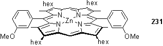 Zinc porphyrin with methoxyaryl substituents