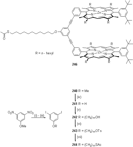 Porphyrin dimer receptor