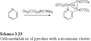 Orthometallation of pyridine with a triosmium cluster